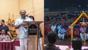 Read more about the article മിനി സ്റ്റേഡിയം മന്ത്രി കെ എൻ ബാലഗോപാൽ നാടിനു സമർപ്പിച്ചു