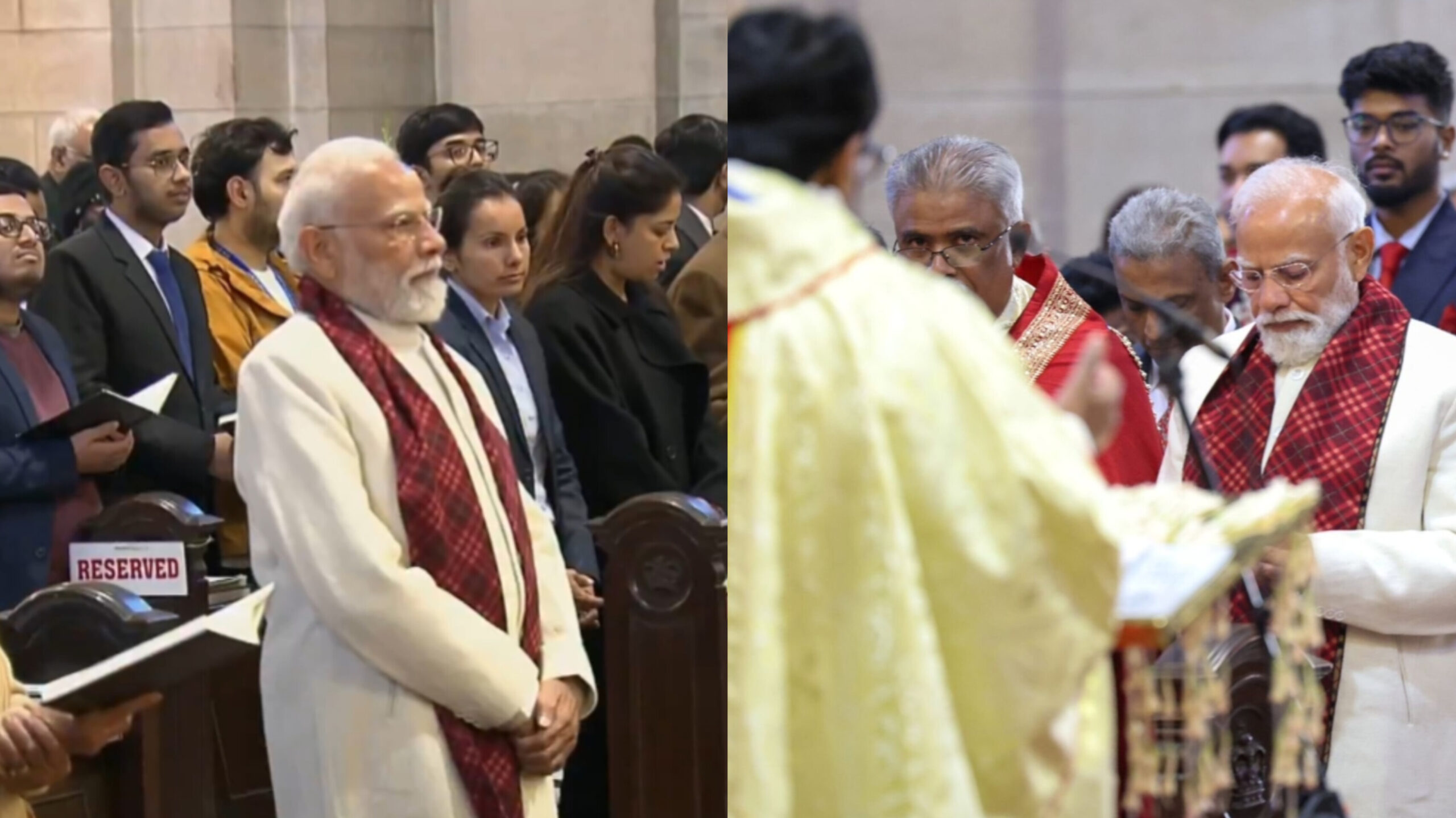 Read more about the article ഡൽഹി കത്തീഡ്രലിൽ ക്രിസ്തുമസ് ശുശ്രൂഷയിൽ പ്രധാനമന്ത്രി നരേന്ദ്ര മോദി പങ്കെടുത്തു