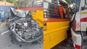 Read more about the article കുളനടയിൽ അഞ്ചു വാഹനങ്ങൾ കൂട്ടിയിടിച്ചു; ലോറി ഡ്രൈവർ ഉറങ്ങിപ്പോയതായി സംശയം