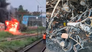 Read more about the article തൃശ്ശൂർ റെയിൽവേ സ്റ്റേഷനിൽ വൻ അഗ്നിബാധ; ബൈക്കുകളും പാർക്കിങ് ഷെഡും കത്തി നശിച്ചു