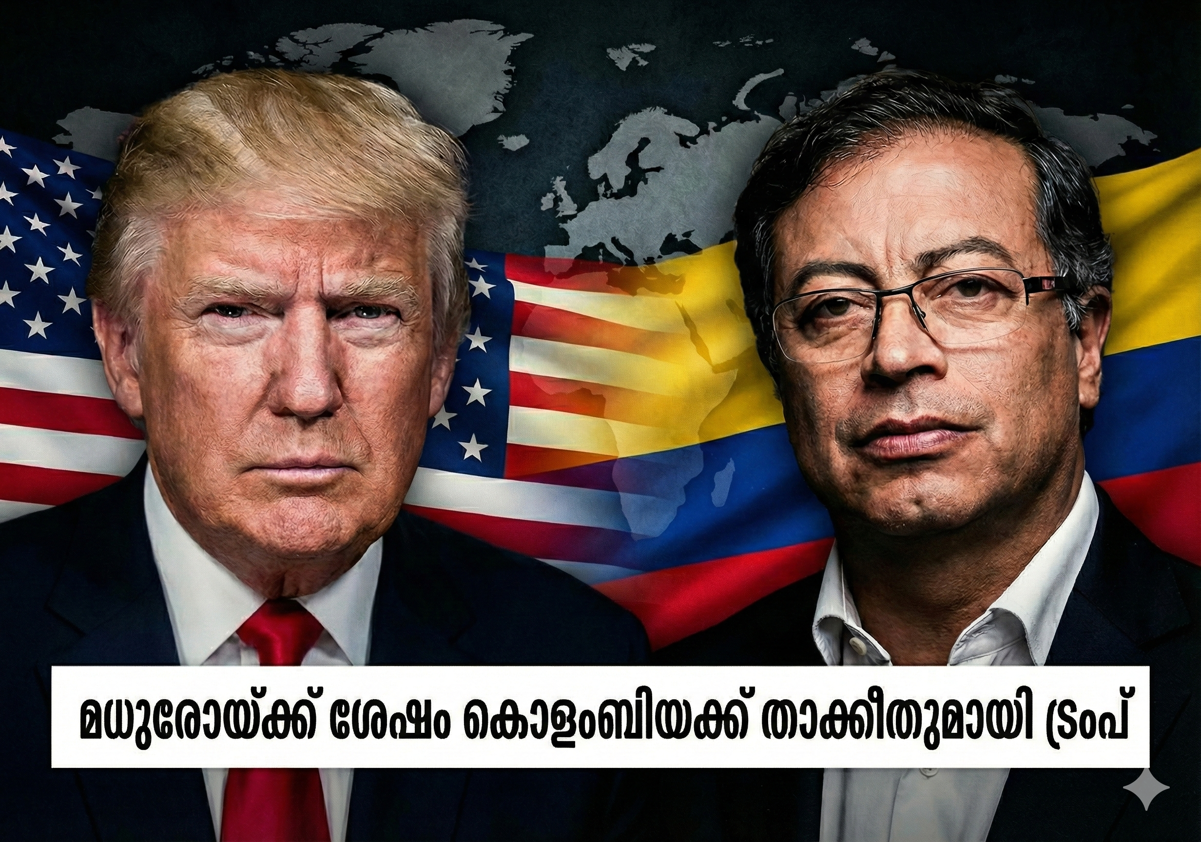 Read more about the article മദൂറോ പിടിയിലായതിന് പിന്നാലെ കൊളംബിയ പ്രസിഡന്റ് പെട്രോയിക് ട്രംപിന്റെ മുന്നറിയിപ്പ്