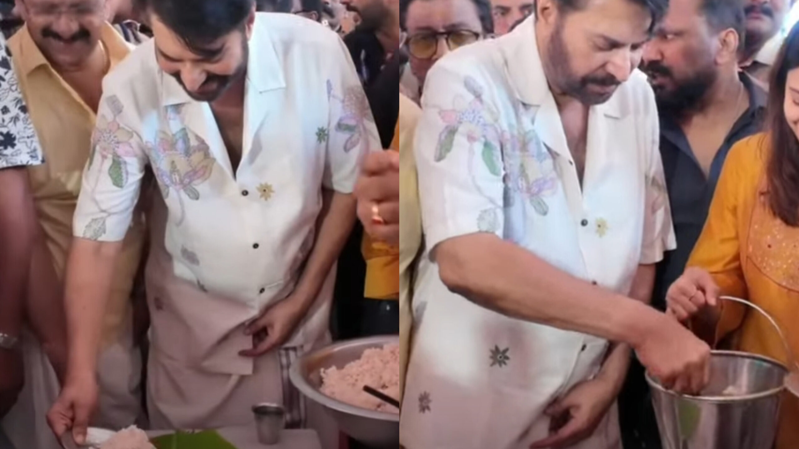 Read more about the article എറണാകുളത്തപ്പൻ ക്ഷേത്രത്തിലെ പ്രസാദഊട്ട്  നടൻ മമ്മൂട്ടി ഉദ്ഘാടനം ചെയ്തു.