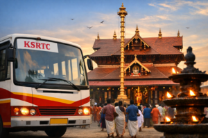 Read more about the article കെഎസ്ആർടിസി ബജറ്റ് ടൂറിസം: ഗുരുവായൂർ ദർശന യാത്രകൾക്ക് തുടക്കം