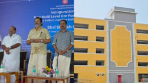 Read more about the article കൊല്ലം ജങ്ഷൻ റെയിൽവേ സ്റ്റേഷനിൽ മൾട്ടി-ലെവൽ പാർക്കിംഗ് സൗകര്യം ഉദ്ഘാടനം ചെയ്തു