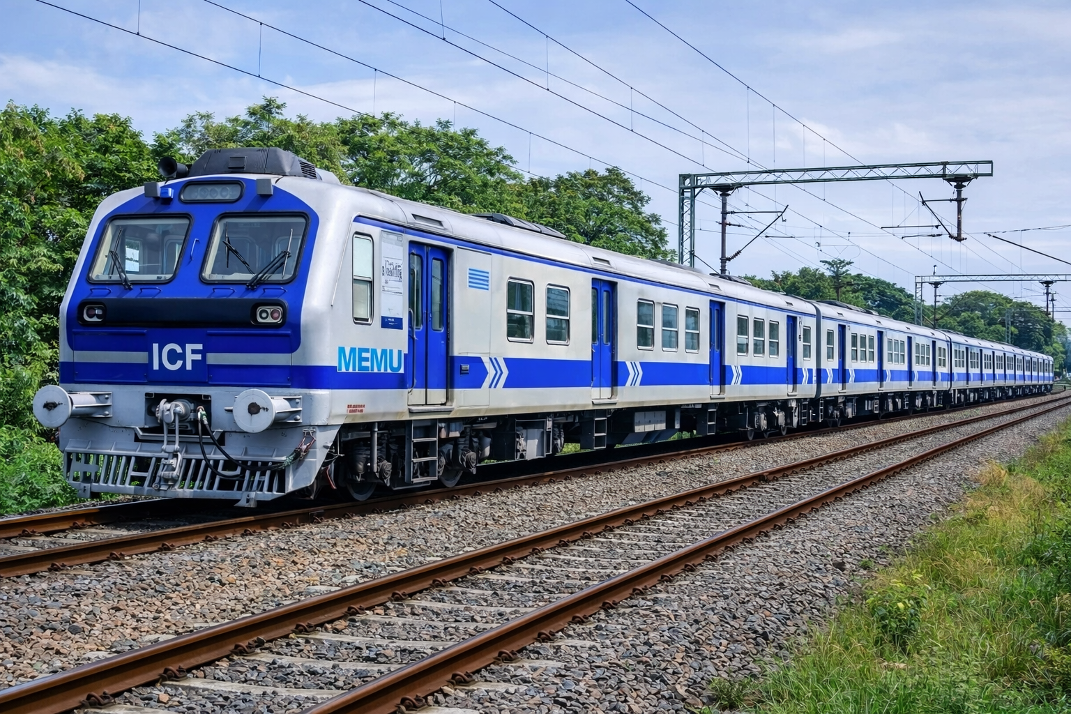 Read more about the article പാലക്കാട് – എറണാകുളം മെമു ട്രെയിനിന് കൂടുതൽ കോച്ചുകൾ: സർവീസ് 8 കോച്ചുകളിൽ നിന്ന് 12 കോച്ചുകളാക്കി ഉയർത്തുന്നു.