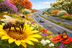 Read more about the article തേനീച്ചകളെയും മറ്റ് പരാഗകരെയും സംരക്ഷിക്കാൻ ലക്ഷ്യമിട്ട് ‘ബി കൊറിഡോർ’ പദ്ധതിയുമായി നാഷണൽ ഹൈവേസ് അതോറിറ്റി ഓഫ് ഇന്ത്യ