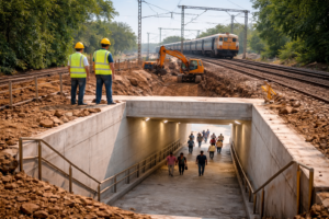 Read more about the article റെയിൽപാളങ്ങൾ കടക്കുമ്പോൾ ഉണ്ടാകുന്ന അപകടങ്ങൾ ഒഴിവാക്കാൻ  സബ്‌വേകൾ നിർമ്മിക്കാൻ റെയിൽവേ