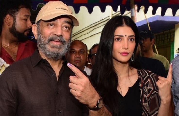 You are currently viewing ചെന്നൈയിൽ കമൽ ഹാസൻ വോട്ടിംഗ് ക്യൂ ഒഴിവാക്കി നേരിട്ട് പോളിംഗ് ബൂത്തിൽ പ്രവേശിച്ചതിനെ തുടർന്ന് വിവാദം ഉയർന്നു