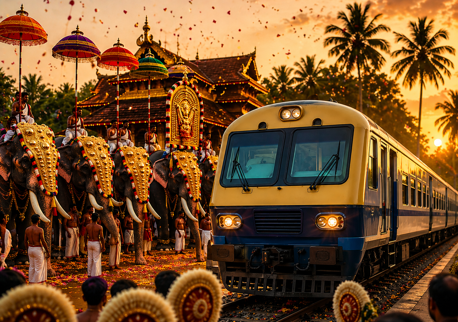 Read more about the article തൃശ്ശൂർ പൂരം:കൊല്ലം–തൃശൂർ സ്പെഷ്യൽ മെമു റെയിൽവേ അനുവദിച്ചു