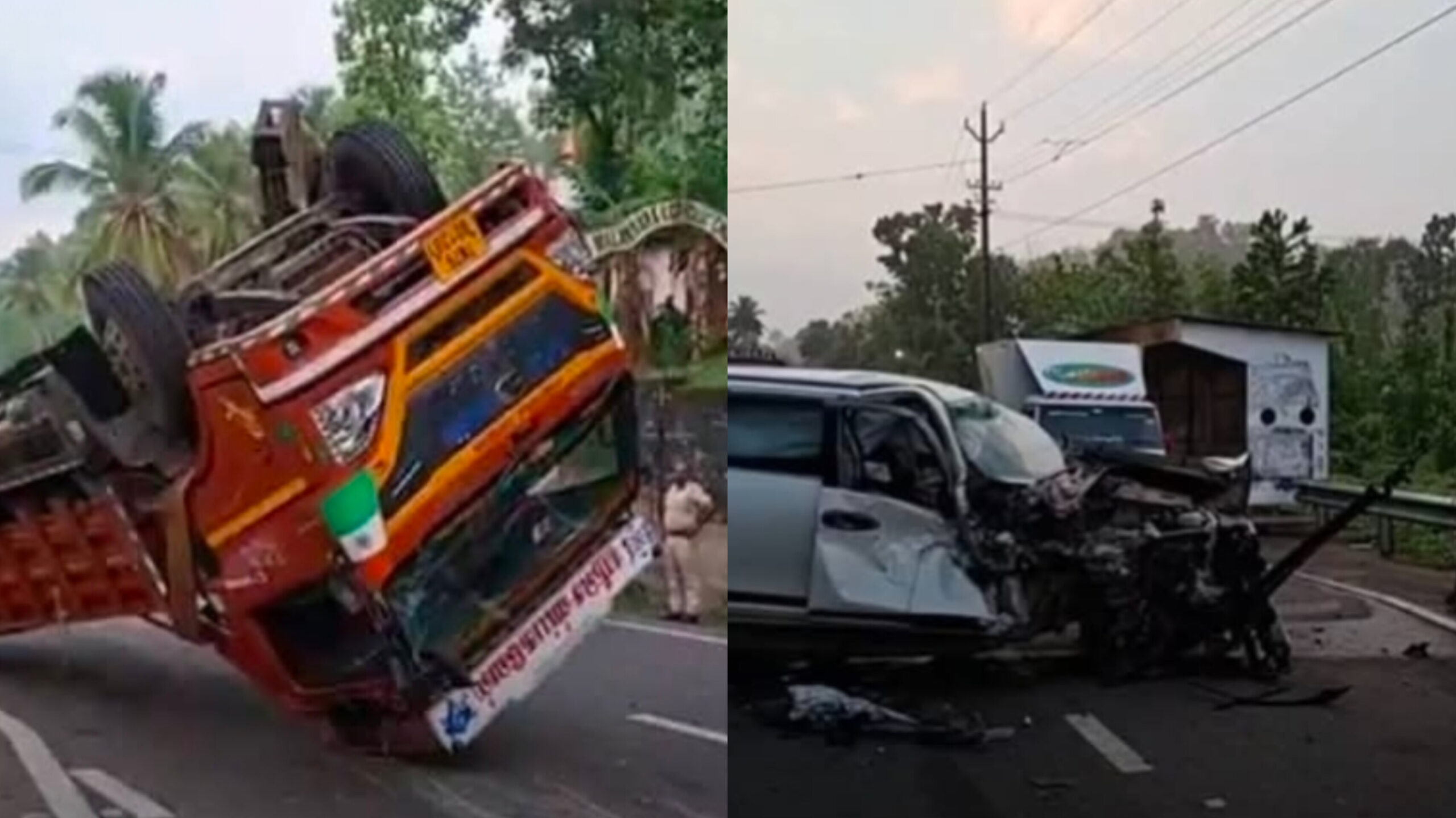 Read more about the article പുനലൂർ – പത്തനാപുരം പാതയിൽ വാഴത്തോപ്പിൽ മൂന്ന് വാഹനങ്ങൾ കൂട്ടിയിടിച്ച് അപകടം