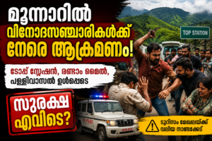 Read more about the article മൂന്നാറിൽ വിനോദസഞ്ചാരികൾക്ക് നേരെ ആക്രമണം വർധിക്കുന്നു; സുരക്ഷ ശക്തമാക്കണമെന്ന ആവശ്യം
