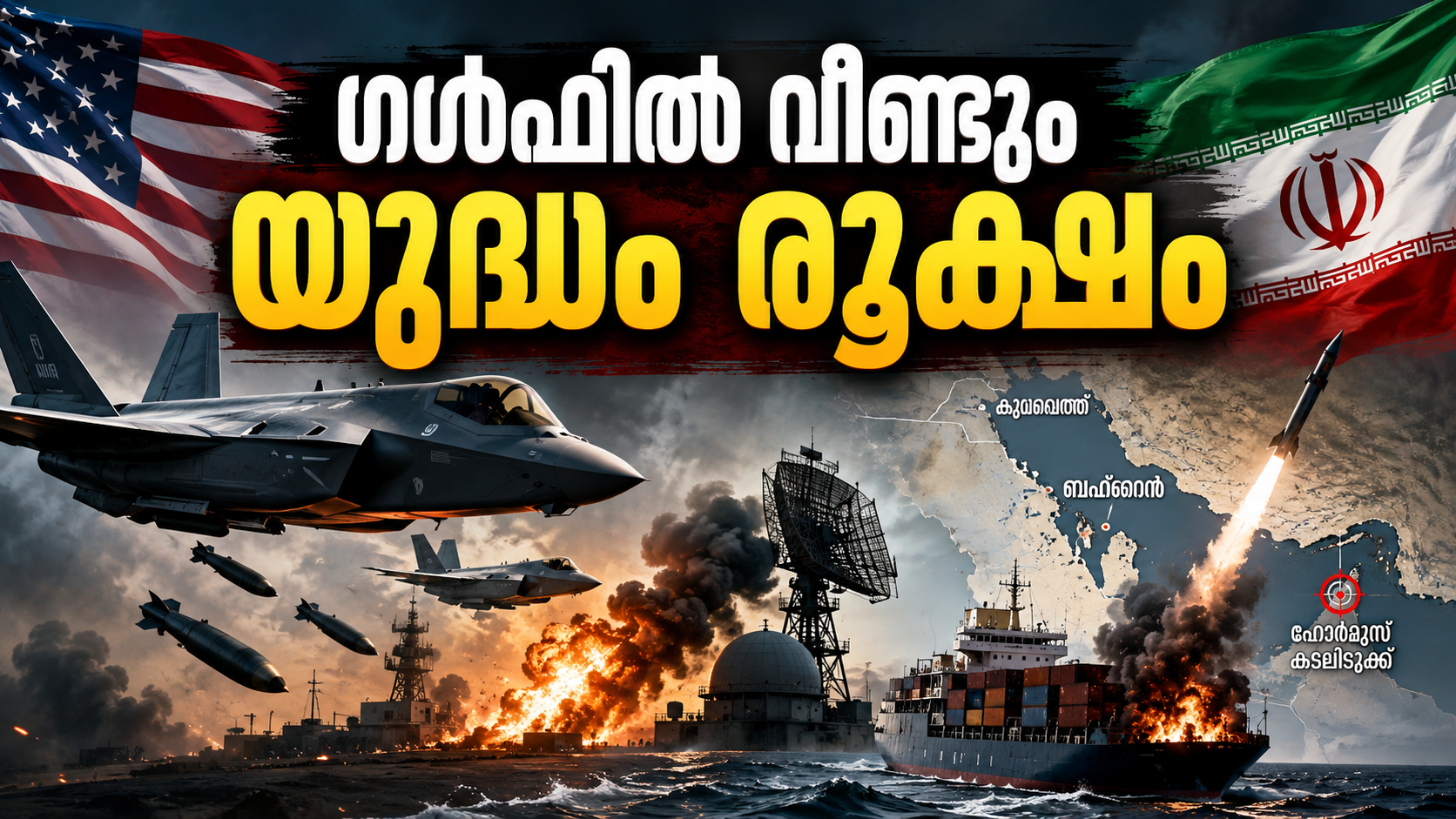You are currently viewing അമേരിക്കയുടെ പുതിയ വ്യോമാക്രമണം; ഇറാനുമായുള്ള സംഘർഷം കൂടുതൽ രൂക്ഷം