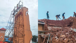 Read more about the article 30 മണിക്കൂറിലേറെ നീണ്ട ദൗത്യം പൂർത്തിയായി; കോഴിക്കോട് റെയിൽവേ സ്റ്റേഷനിലെ 138 വർഷം പഴക്കമുള്ള ക്ലോക്ക് ടവർ പൂർണമായി പൊളിച്ചുനീക്കി