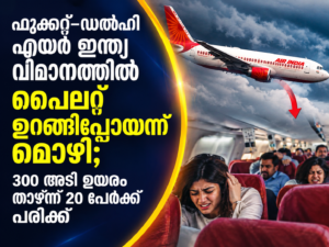 Read more about the article ഫുക്കറ്റ്–ഡൽഹി എയർ ഇന്ത്യ വിമാനത്തിൽ പൈലറ്റ് ഉറങ്ങിപ്പോയതായി മൊഴി; 300 അടി ഉയരം താഴ്ന്ന് 20 പേർക്ക് പരിക്ക്