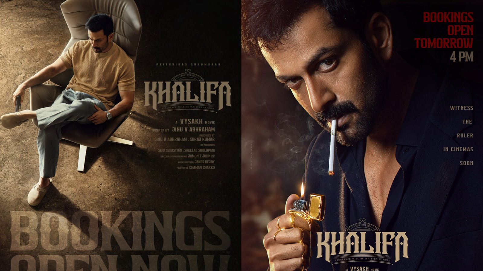 You are currently viewing ‘ഖലീഫ’യുടെ അഡ്വാൻസ് ബുക്കിങ് ആരംഭിച്ചു; ഓണം റിലീസിന് ഒരുങ്ങി പൃഥ്വിരാജിന്റെ ആക്ഷൻ ത്രില്ലർ
