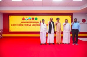 Read more about the article തമിഴ്നാട്ടിൽ ടിവികെ സഖ്യത്തിന് പുതിയ പേര്; ‘സെക്യുലർ സോഷ്യൽ ജസ്റ്റിസ് വിക്ടറി അലയൻസ്