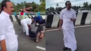 Read more about the article കണ്ടെയ്നർ റോഡിൽ അപകടത്തിൽപ്പെട്ട ബൈക്ക് യാത്രികനെ പൈലറ്റ് വാഹനത്തിൽ ആശുപത്രിയിലെത്തിച്ച് മുഖ്യമന്ത്രി