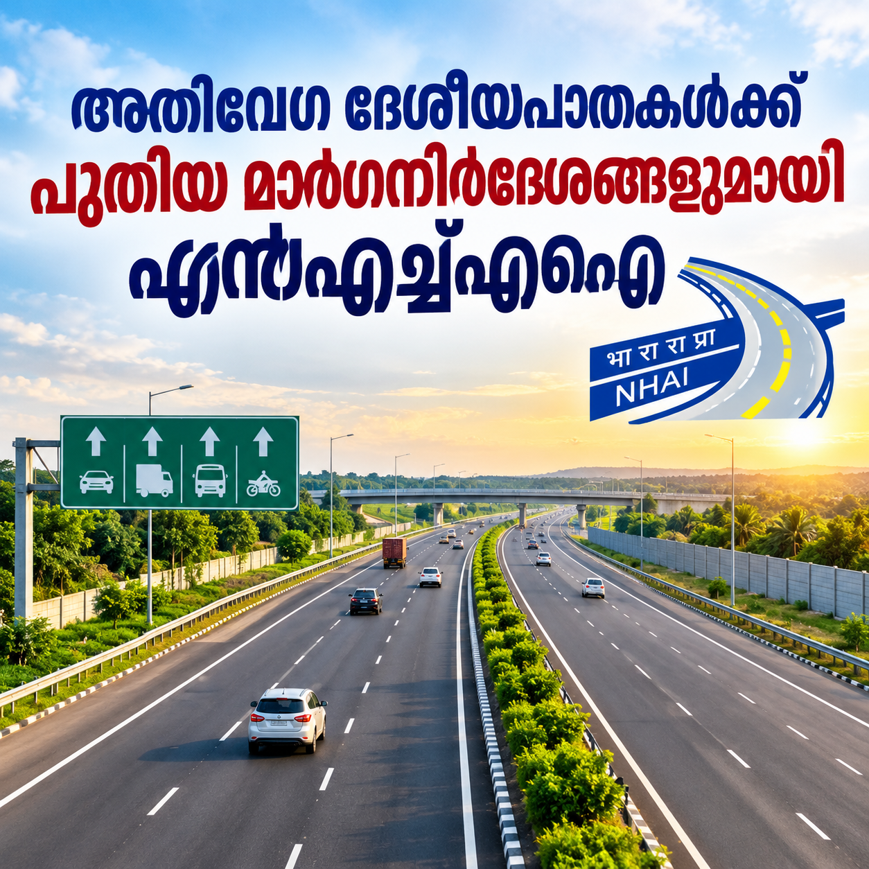 You are currently viewing അതിവേഗ ദേശീയപാതകൾക്ക് പുതിയ മാർഗനിർദേശങ്ങളുമായി എൻ‌എച്ച്‌എ‌ഐ