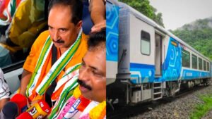 Read more about the article മധുര–ഗുരുവായൂർ ട്രെയിനിൽ ഒരുമിച്ച് യാത്ര ചെയ്ത് എൻ.കെ. പ്രേമചന്ദ്രനും കൊടിക്കുന്നിൽ സുരേഷും; ഭിന്നതയുണ്ടാക്കാൻ ശ്രമിക്കരുതെന്ന് മുന്നറിയിപ്പ്