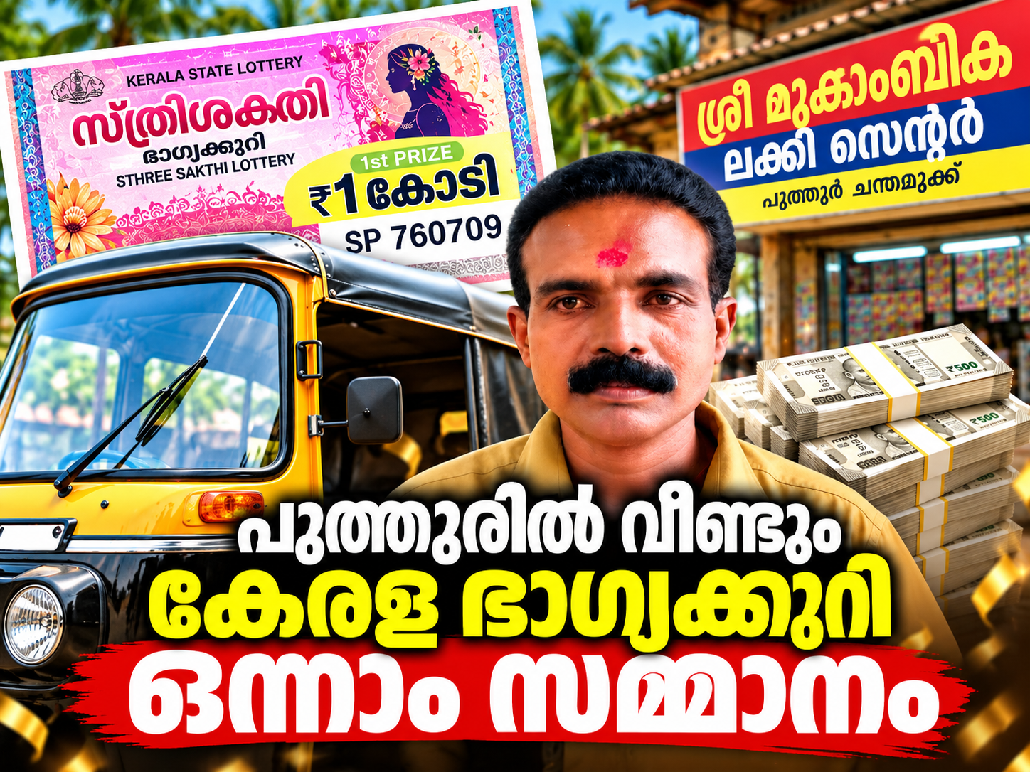 You are currently viewing പുത്തൂരിൽ വീണ്ടും ഭാഗ്യം; ഓട്ടോ ഡ്രൈവർക്ക് ഒരു കോടി